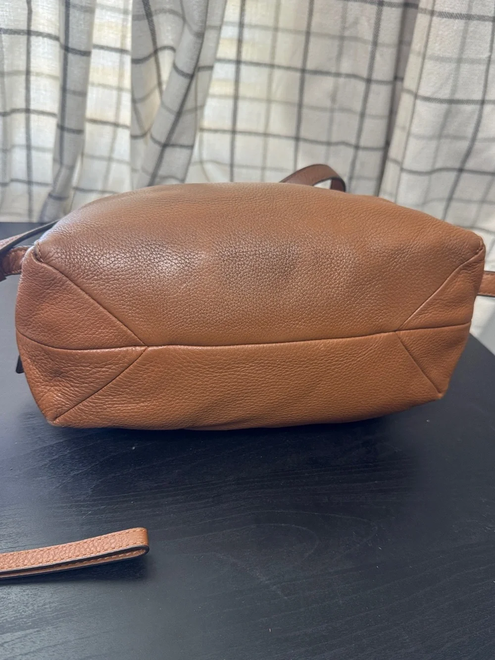 Michael Kors Rhea Pebbled Leather Slim Backpack And Wallet Luggage Tan
